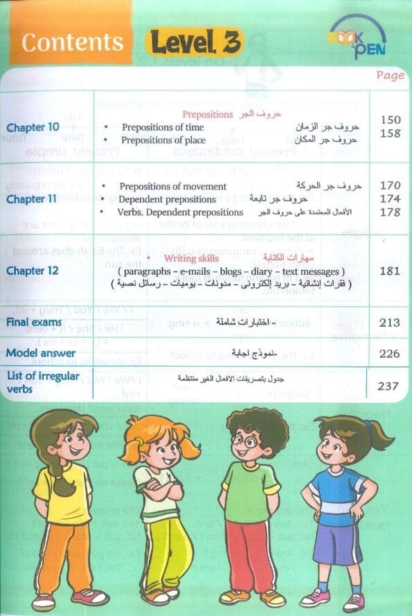 صورة الفهرس الثالث لكتاب بوك اند بن